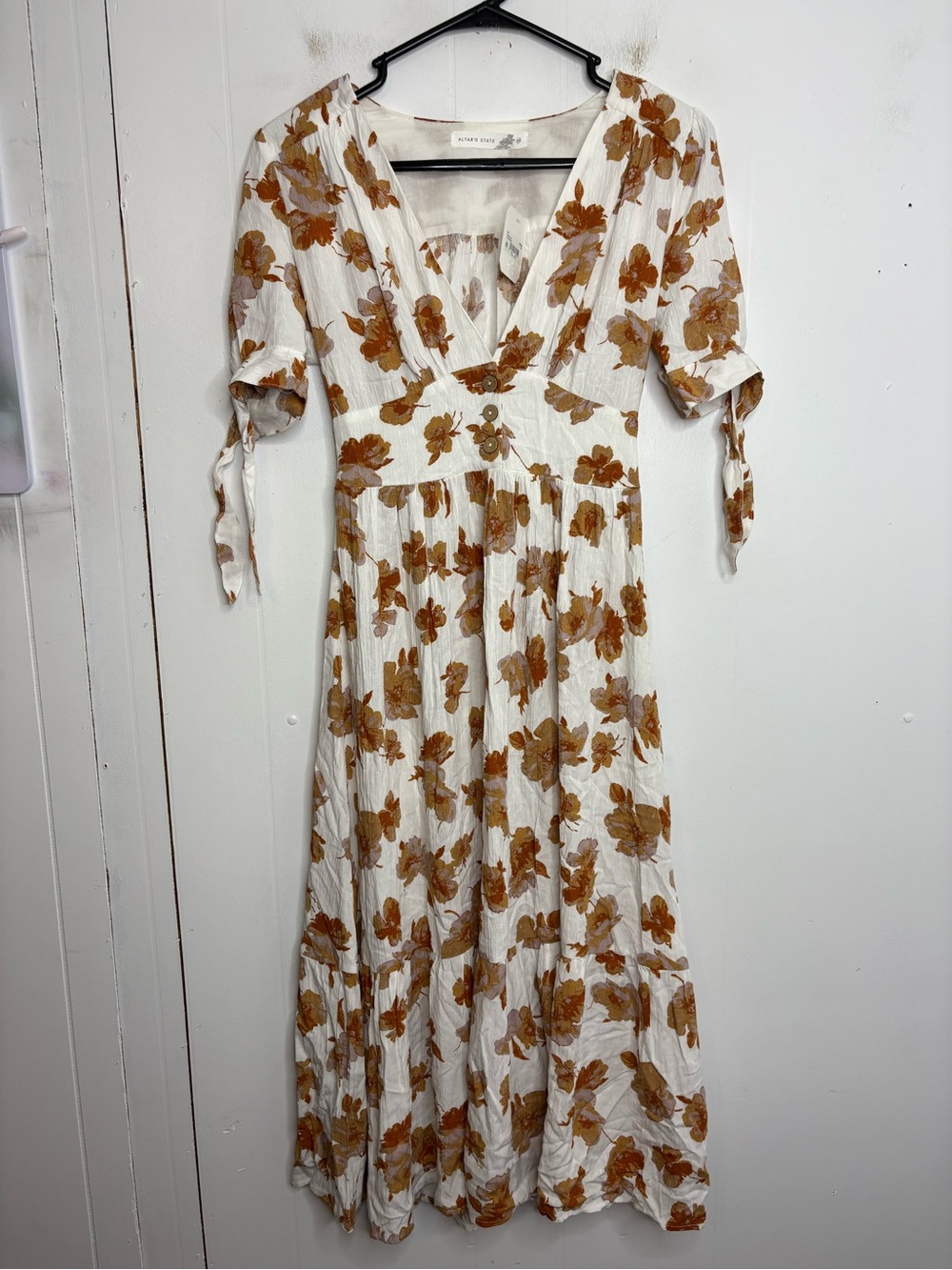 Altard State Dress Womens Extra Small Floral Tiered Cottagecore Feminine New
